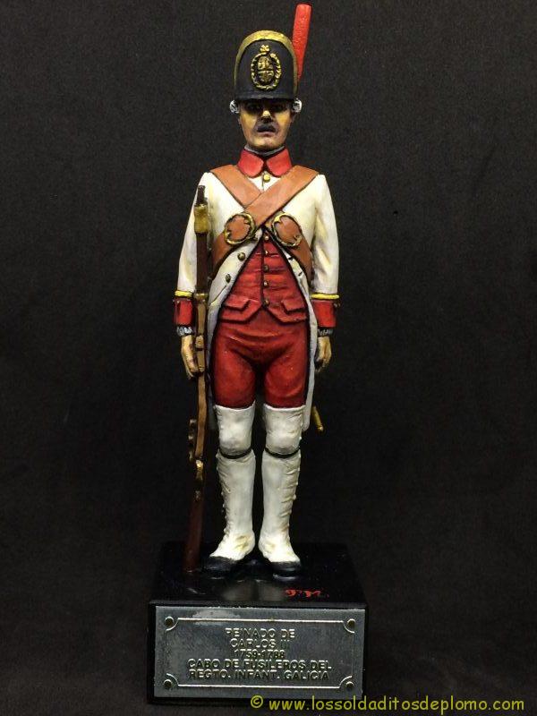 El Ejercito de Carlos III: Cabo Fusileros Rgto. Infantería Galicia, 1759-1788-1