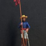 soldado de plomo Lancero de milicias de Venezuela ejército realista , 1818-1