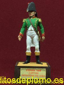 Marca Soldat. Capitán Infantería de Línea España 1808