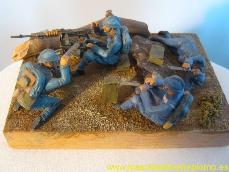French Machine Gun Crew 1914-1918 Mountford Military Miniatures U.K.