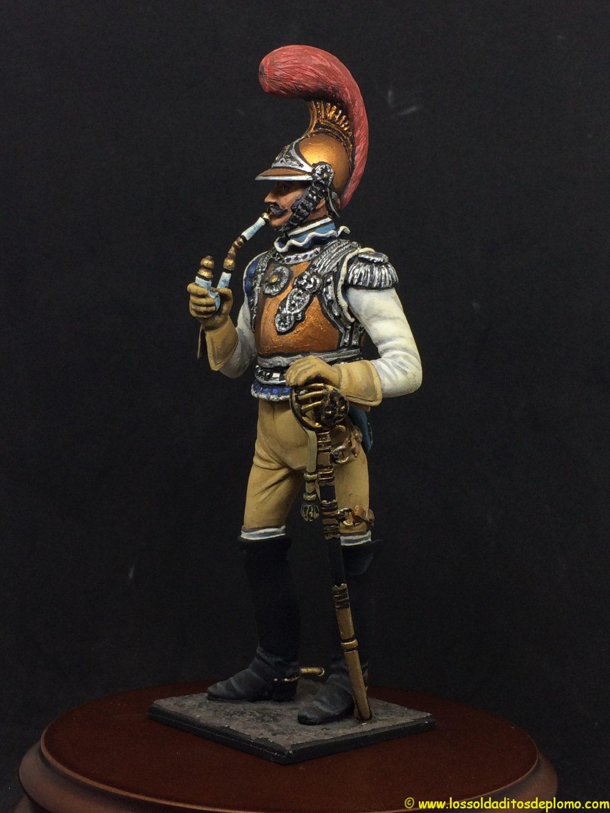 Métal Modèles officier de carabinier en manteau