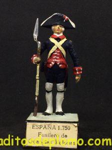 Guardias Reales Españolas: Fusilero de las Guardias Walonas 1.750