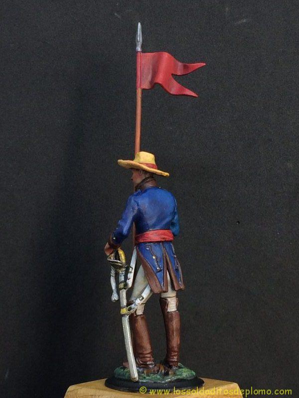 soldado de plomo Lancero de milicias de Venezuela ejército realista , 1818-5
