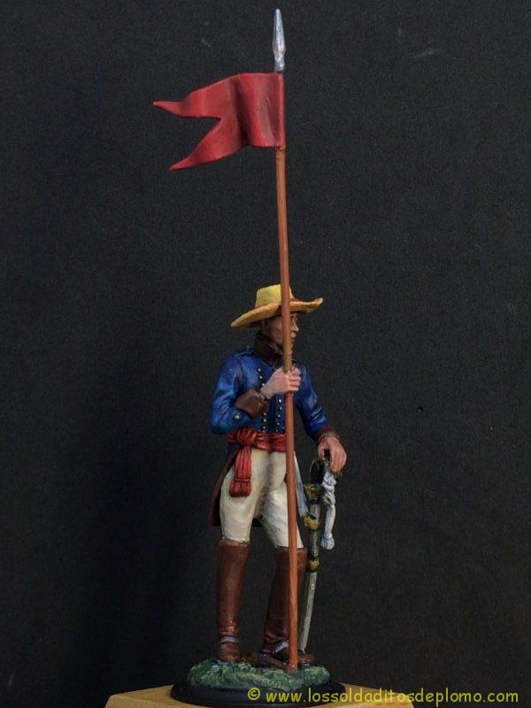 soldado de plomo Lancero de milicias de Venezuela ejército realista , 1818-9