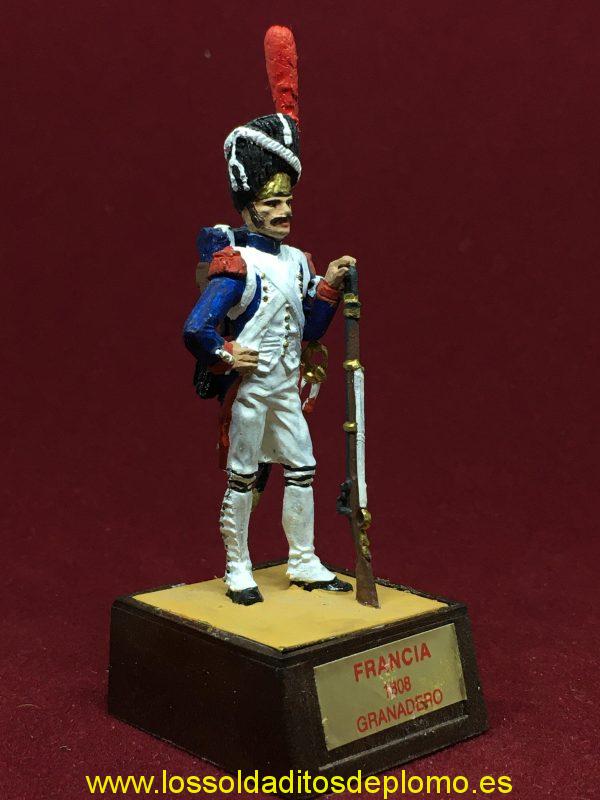 soldado de plomo Soldat Granadero de la Guardia, Francia 1808
