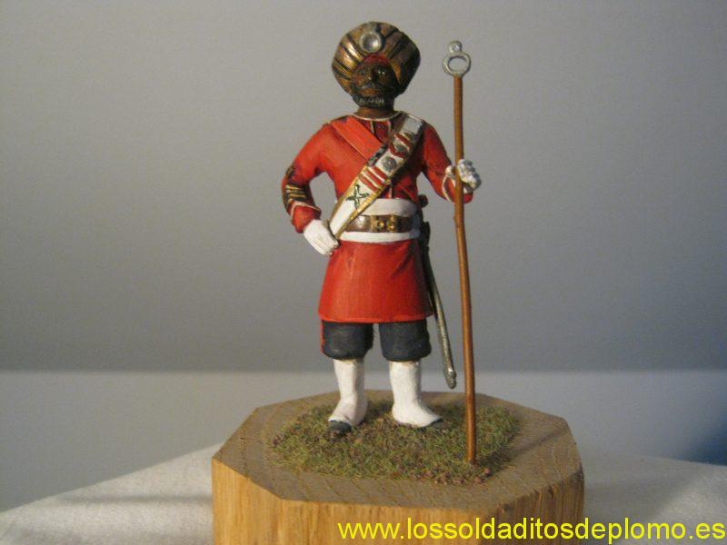 Drum Major,Rattray's 45th Sikh Regiment 1896 by Tradition 80mm-a
