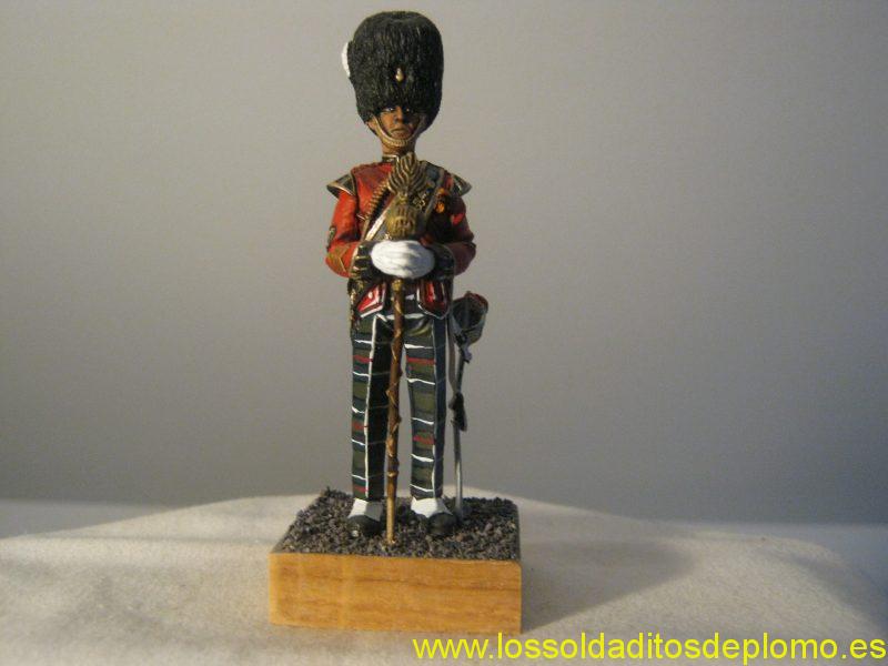 Drum Major,Royal Highland Fusiliers 1987 ,by Thistle Miniatures 70mm-a