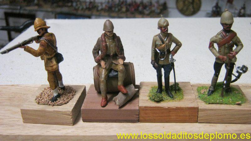 Afghan War-Trooper by Lasset,Trooper by Mountford,Officer Hussars by Ensign.Officer Cavalry by Lasset