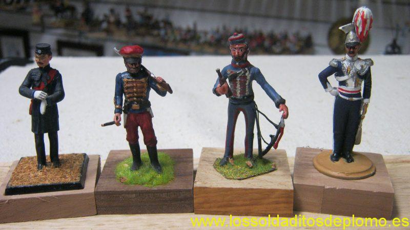 Crimea 1854-Staff Officer by Old Guard,11th.Hussars by Trophy Miniatures,Hussar stable Ddess by Barry Minot.17th.Lancers by Chota Sahib