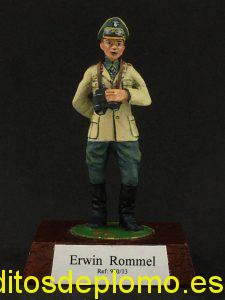 figura plomo 54mm Alymer, Erwin Rommel