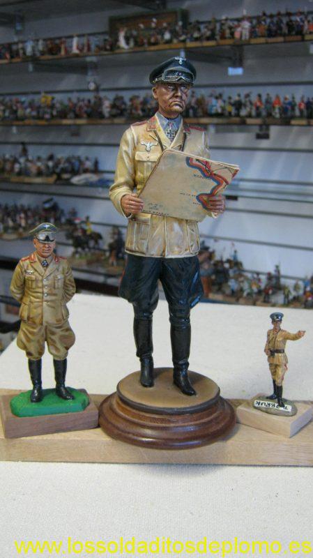 Rommel 100mm By Ron Cameron,200mm marked De Prado 1995,and 60mm Wm.Britains