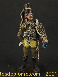 Oficial Husares Prusianos 1760-F.M. Beneito 90mm